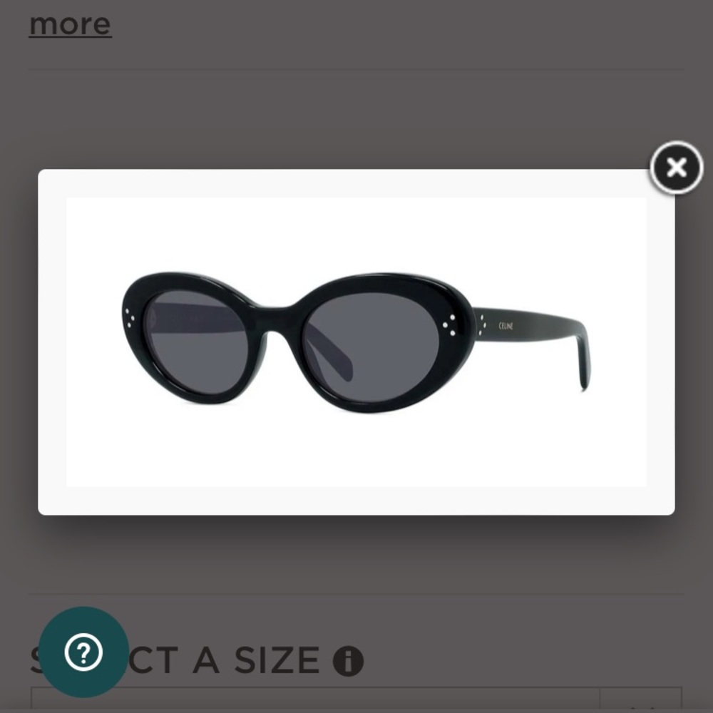 Celine CL401931 in black 
Some faint scratches on lens, nothing major